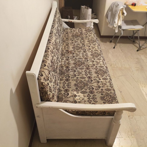 Wooden vintage sofa