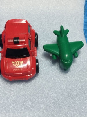 Toy car and airplane like new