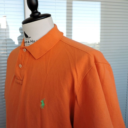 Polo Ralph Lauren Orange Custom Fit Short Sleeve Polo Shirt XL