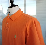 Polo Ralph Lauren Orange Custom Fit Short Sleeve Polo Shirt XL