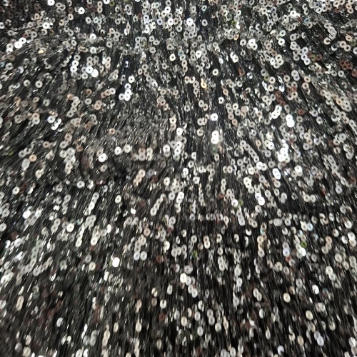 Zara skirt with sequins silver and black size 11-12 years like new