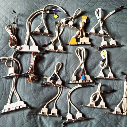 Usb ports for PC used, pack of 18 pieces