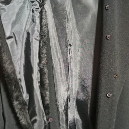 Naf Naf trench coat long with removable collar, like new, black, size L