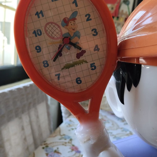Vintage children's table lamp Horoz HL 047 tennis player used