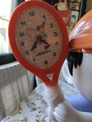 Vintage children's table lamp Horoz HL 047 tennis player used
