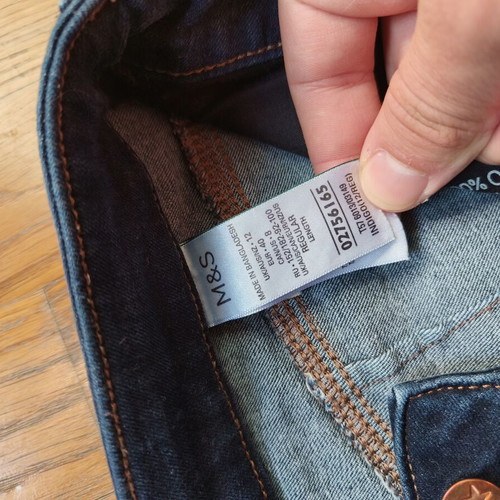 M&S jeans, size L 40 12, blue