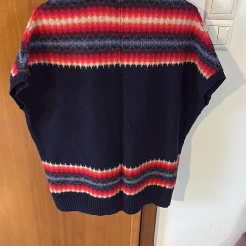 Gap wool short-sleeve cardigan used, size medium, blue