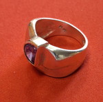 Silver ring used, with 925 hallmark, adjustable size