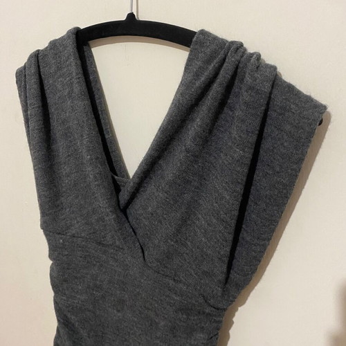 Top 2 in 1 used, wool, grey, size S-M