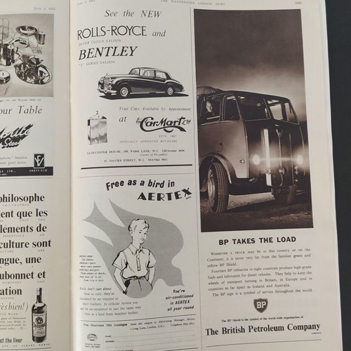 The Illustrated London News vintage magazine 1955