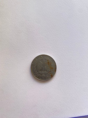 Italian 2 Lire 1940 coin used, King Vittorio Emanuele III