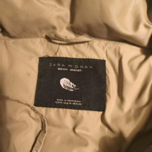 Zara women's beige jacket like new, size M