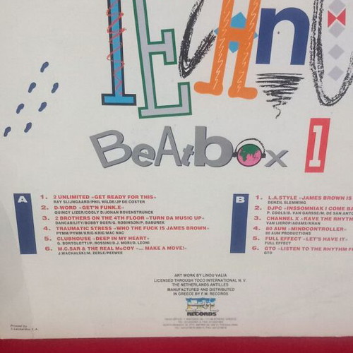 Techno Beat Box vinyl record, hip-hop