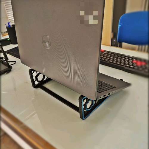 Laptop Stand with 3D Printed Hexa-Hex Design New