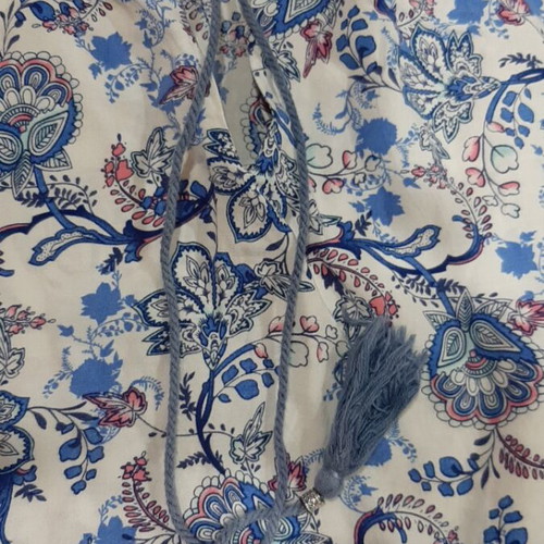 Fullah Sugah women's blouse L like new, blue, slim fit