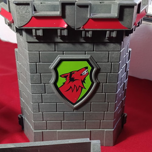 Playmobil 4440 Portable Knight Castle used with minor wear and missing parts