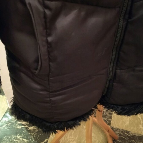 Women's winter jacket used Large with fur and hood black