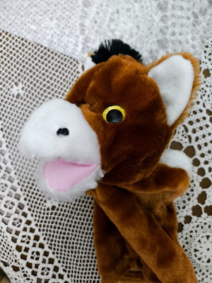 Donkey puppet for puppet theater like new