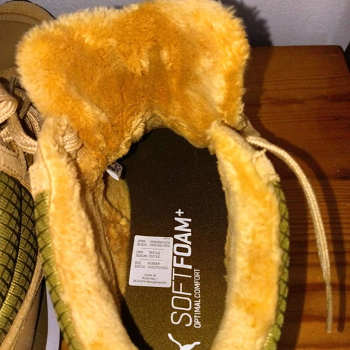 Puma men's boots like new, size 43, beige and yellow