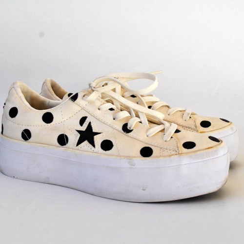 Converse One Star Platform Ox sneakers, polka dot, size 37.5