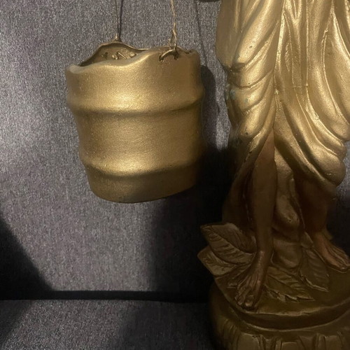 Metal decorative statue Asian style like new, 50 cm, iron