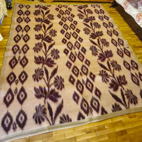 Wool Blanket like new, handmade, 190x220 cm summer