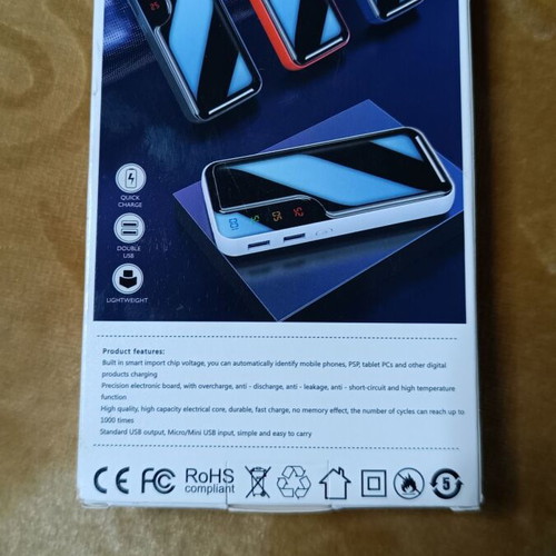 Power bank 8,000 mAh new with micro USB cable