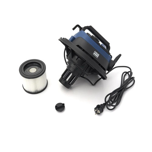 HBM 1600W Wet and Dry Vacuum Cleaner with HEPA Filter and Power Socket