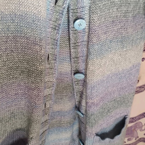Knitted cardigan like new, multicolored, size L