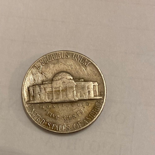 American coin Five Cents Liberty 1964 used in excellent condition