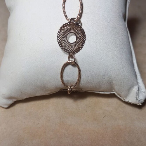 Silver Rose Gold Bracelet 925 Italian, new, delicate design