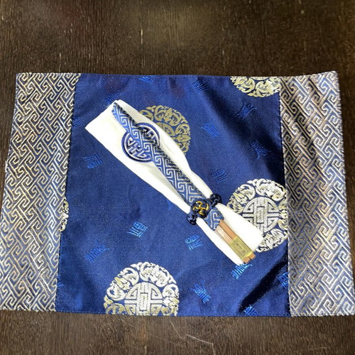 Chopsticks set with serving napkins for 6 guests, new