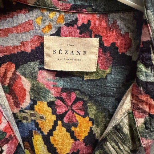 Sézane shirt dress like new, multicolored, size S