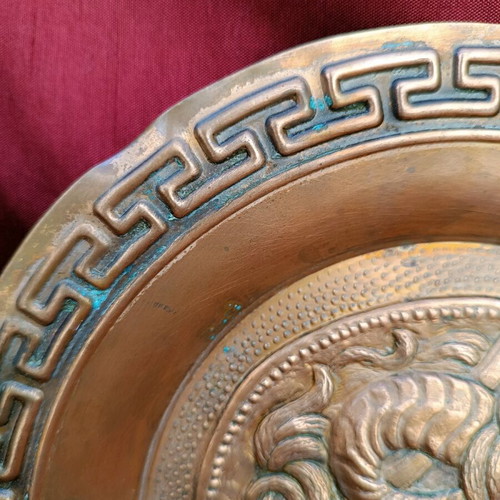 Bronze plate used with depiction of Alexander the Great