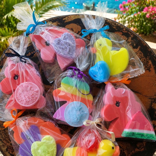 Handmade soaps with olive oil and glycerin, new