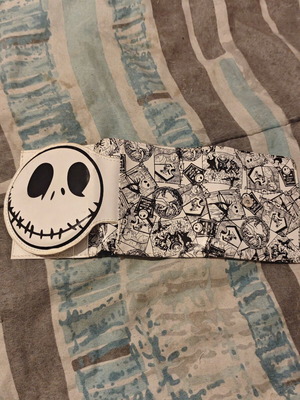 Jack Skellington wallet, black and white