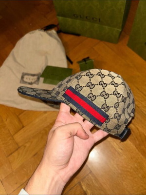 Gucci baseball καπέλο μεταχειρισμένο, μπεζ, μέγεθος S