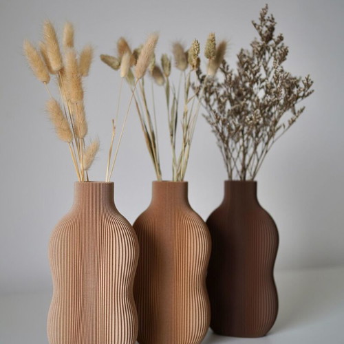 Vase for dried flowers made to order, 3D printed from PLA
