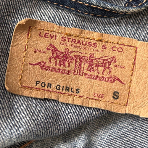 Levi's denim waisted jacket like new, size XS/S, blue