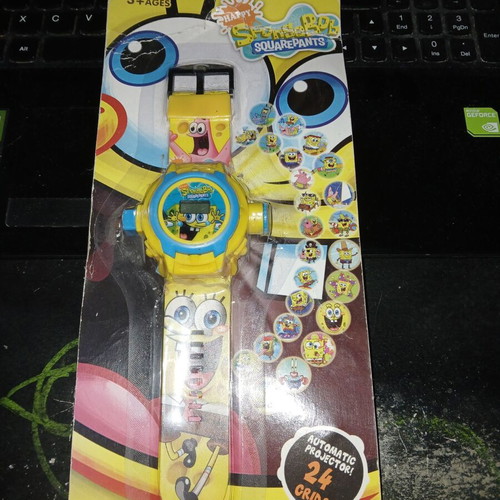 Happy SpongeBob clock used