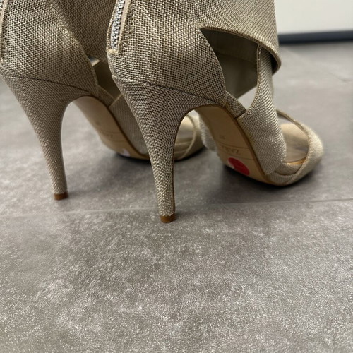 Zara silver sandals size 37 used, excellent condition