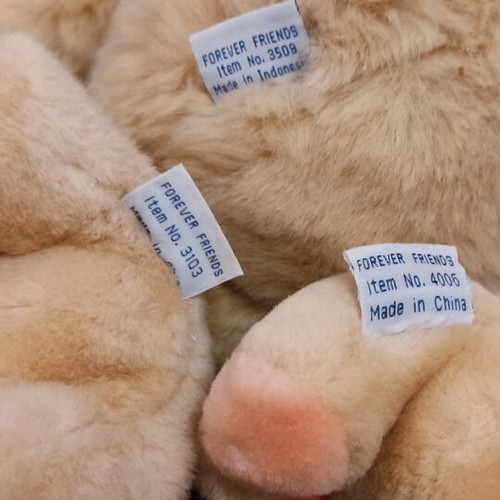Forever Friends 3 plush bears like new Andrew Brownsword