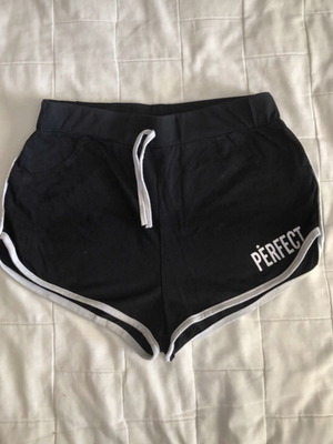 Cotton shorts with white trim for 10-year-old girls