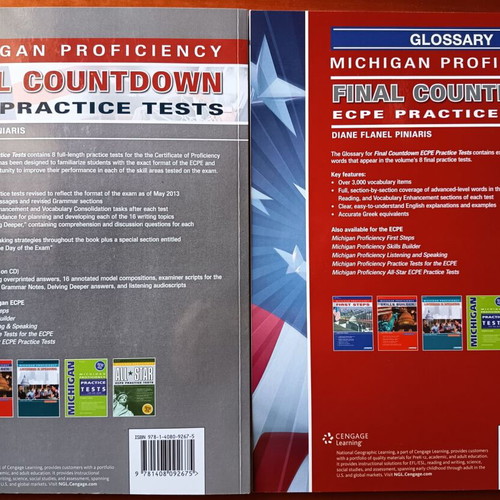 Michigan Proficiency Final Countdown ECPE Practice Tests used