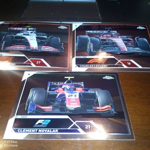 2023 Topps Chrome F1 cards like new, lot of 3
