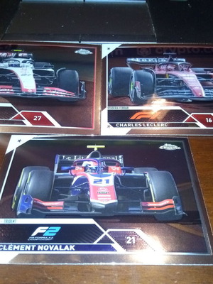 2023 Topps Chrome F1 κάρτες σαν καινούργιες, πακέτο 3 τεμαχίων
