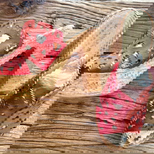 Δερμάτινα χειροποίητα mules KOKKAS SHOES 37, σαν καινούργια, κόκκινα