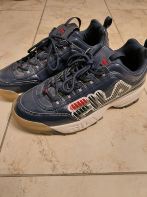 Fila sneakers size 44.5 like new, white and blue