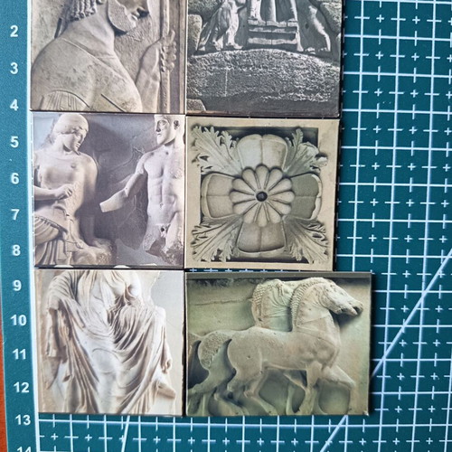 Set of 14 collectible magnets from Acropolis Museum like new
