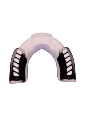 Silicone Mouthguard black/white S-L new